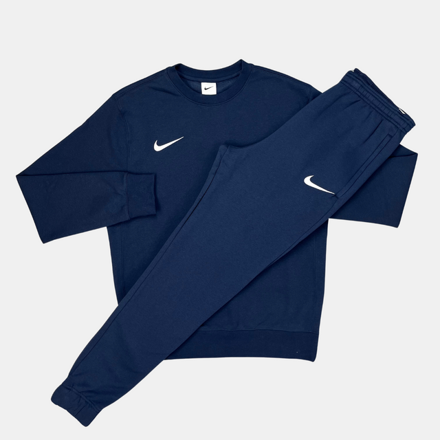 Nike Crew Neck Tracksuit - Navy Blue