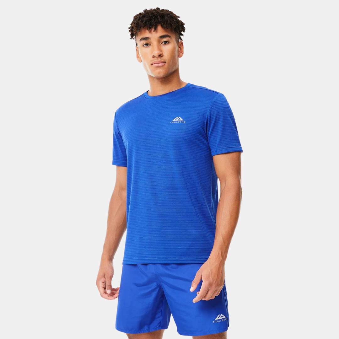 Trailberg Linear T-Shirt - Cobalt Blue