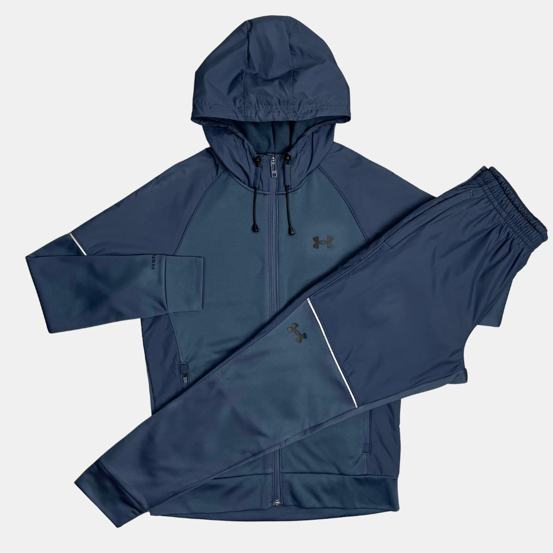 Under Armour Storm Grid Tracksuit - Navy Grey