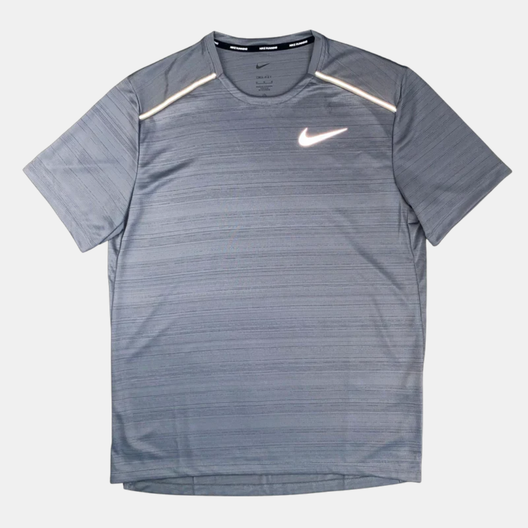 nike miler grey t shirt
