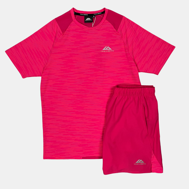 Trailberg Element T-Shirt / Shorts Set - Pink