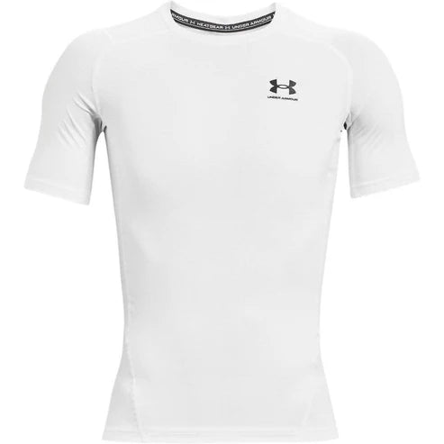 Under Armour HeatGear Compression T Shirt White DripUnion