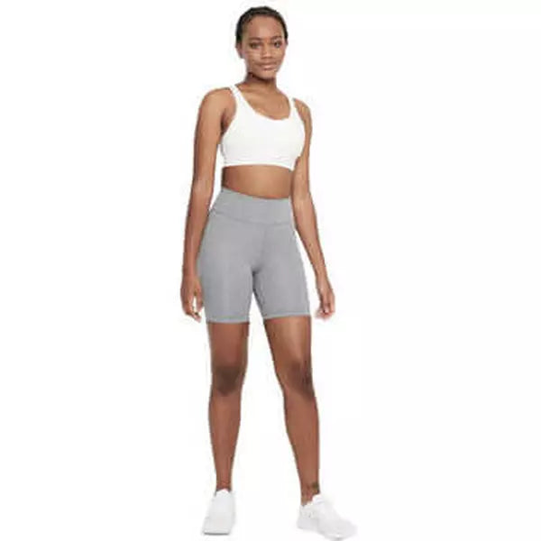 Nike Women's One Mid Rise Bike Shorts - Grey