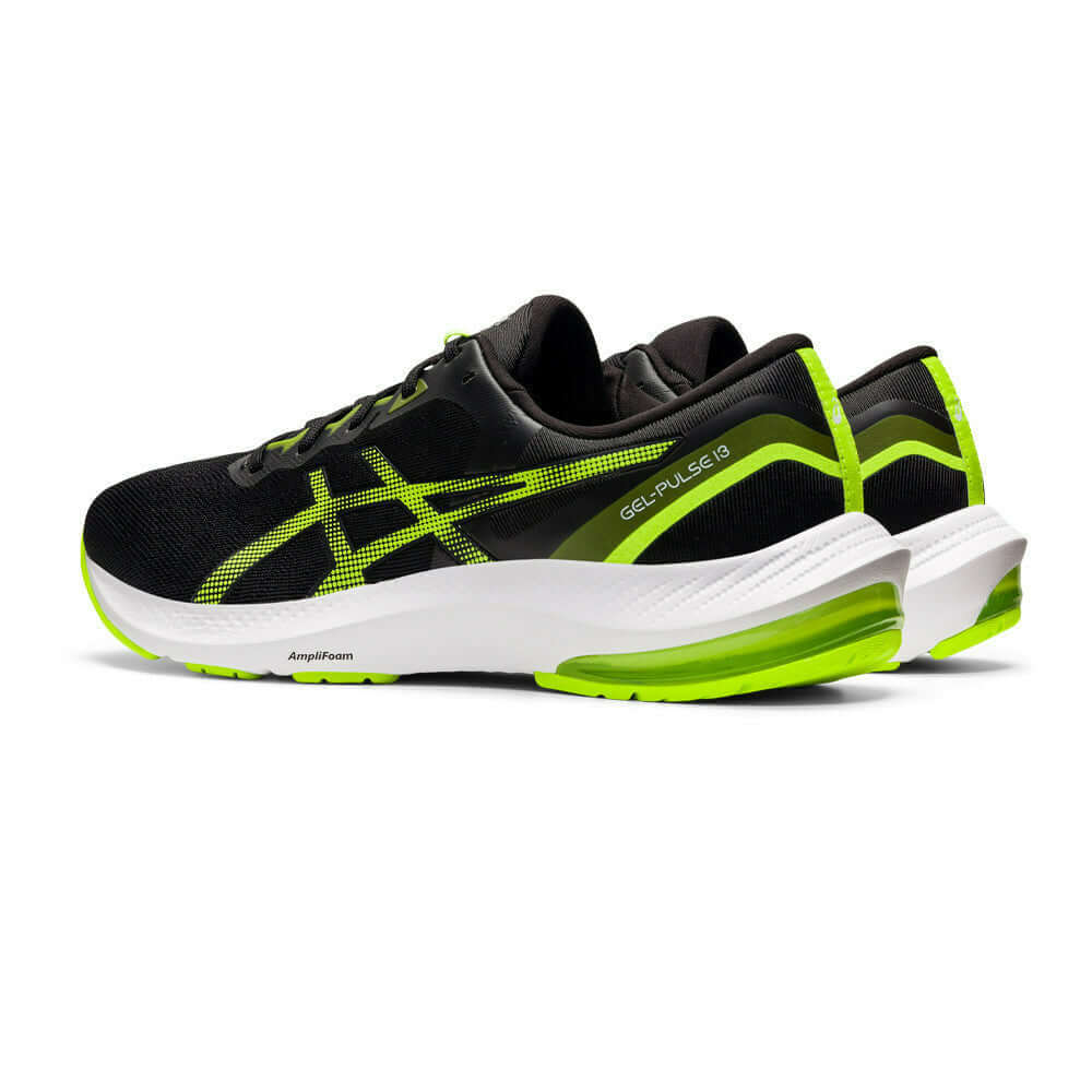 Black and cheap neon trainers