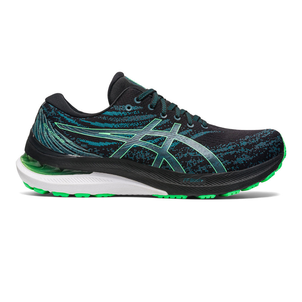 ASICS GEL-KAYANO 29 RUNNING TRAINERS - GREEN / ELECTRIC BLUE