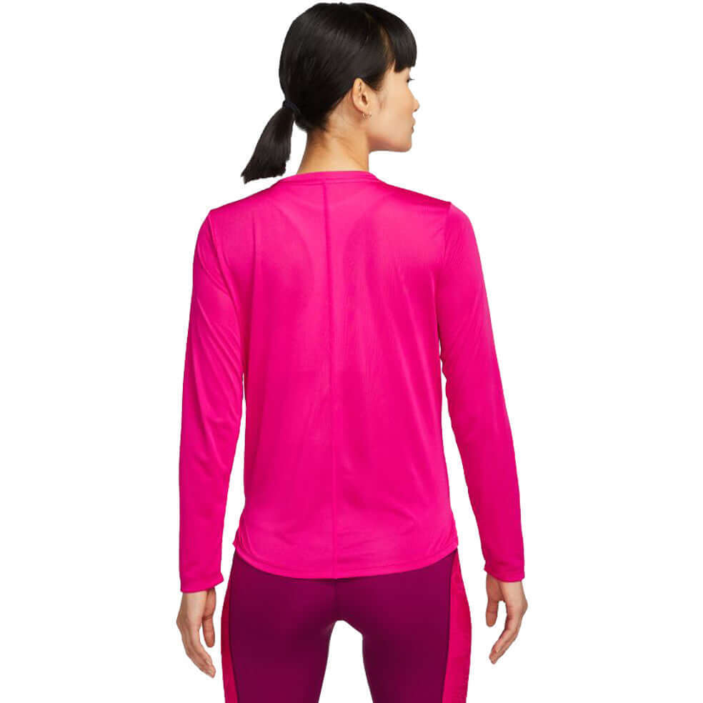 NIKE DRI-FIT ONE WOMEN'S LONG-SLEEVE TOP - ACTIVE PINK