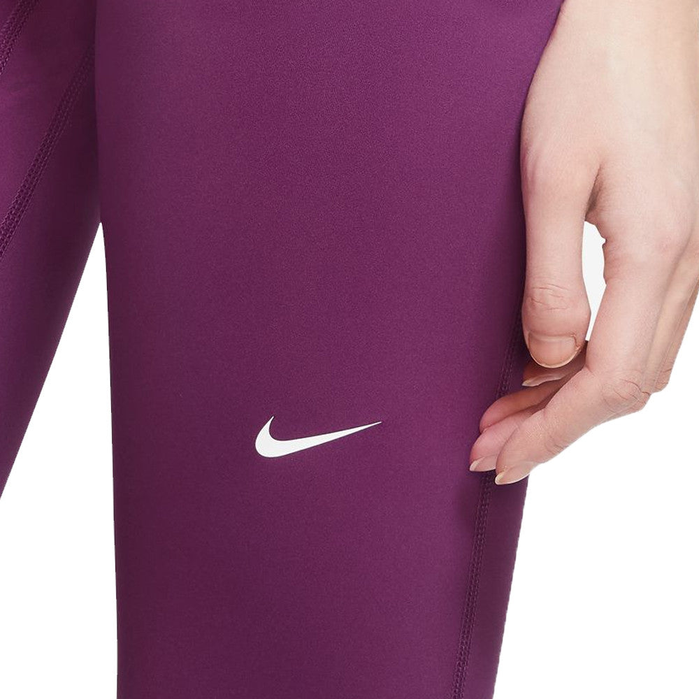 Nike Dri-FIT One Women's Mid-Rise Leggings (purple)