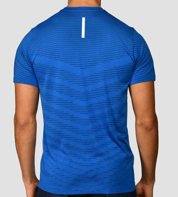 MONTIREX Speed Seamless T-Shirt - Neon Blue/Midnight Blue