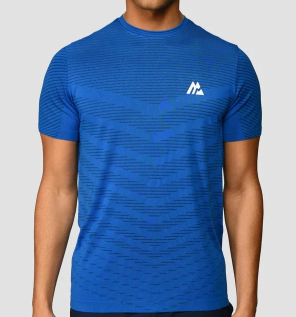 MONTIREX Speed Seamless T-Shirt - Neon Blue/Midnight Blue