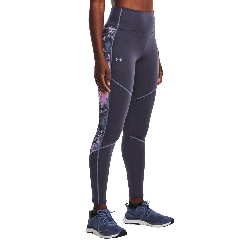 UNDER ARMOUR WOMEN'S THERMA COLD LEGGINGS - GALAXY/GREY