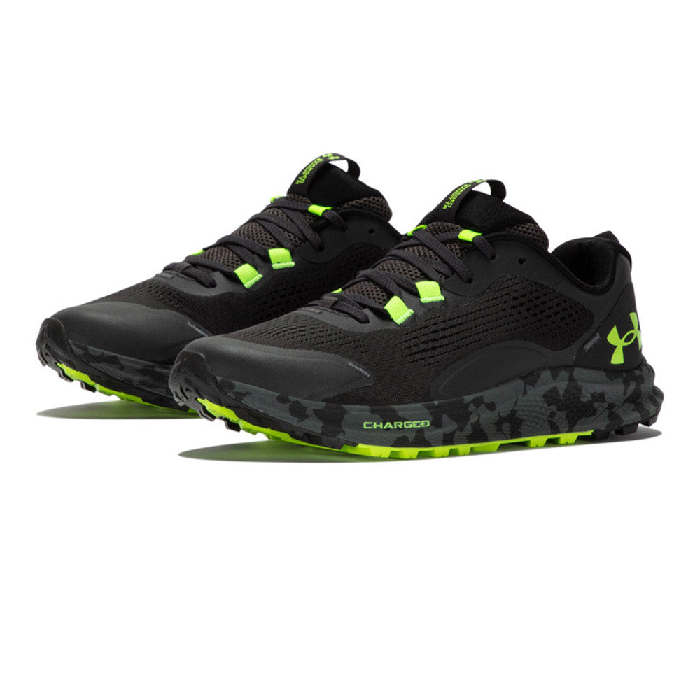 UNDER ARMOUR CHARGED BANDIT TRAIL 2 TRAIL RUNNING SHOES - JET GREY / BLACK