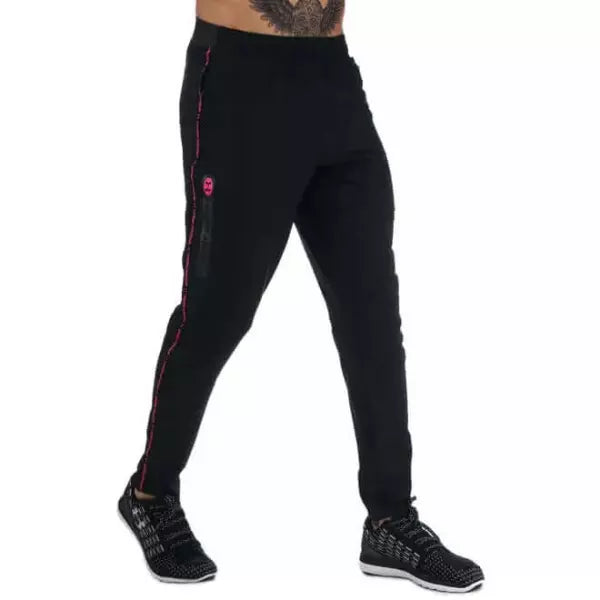 UNDER ARMOUR GEO WOVEN TROUSERS - BLACK / PINK