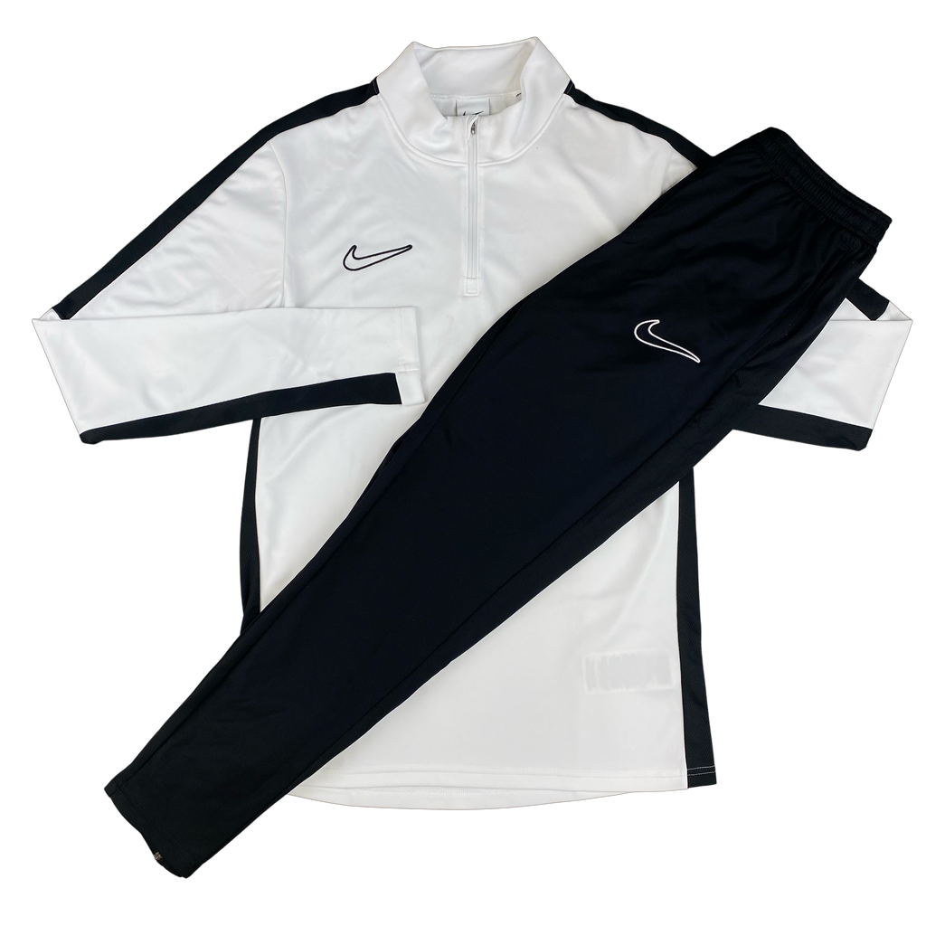 White nike tracksuit sales