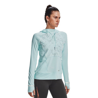 UNDER ARMOUR WOMEN'S ZIP HOODIE - REFLECTIVE BABY BLUE