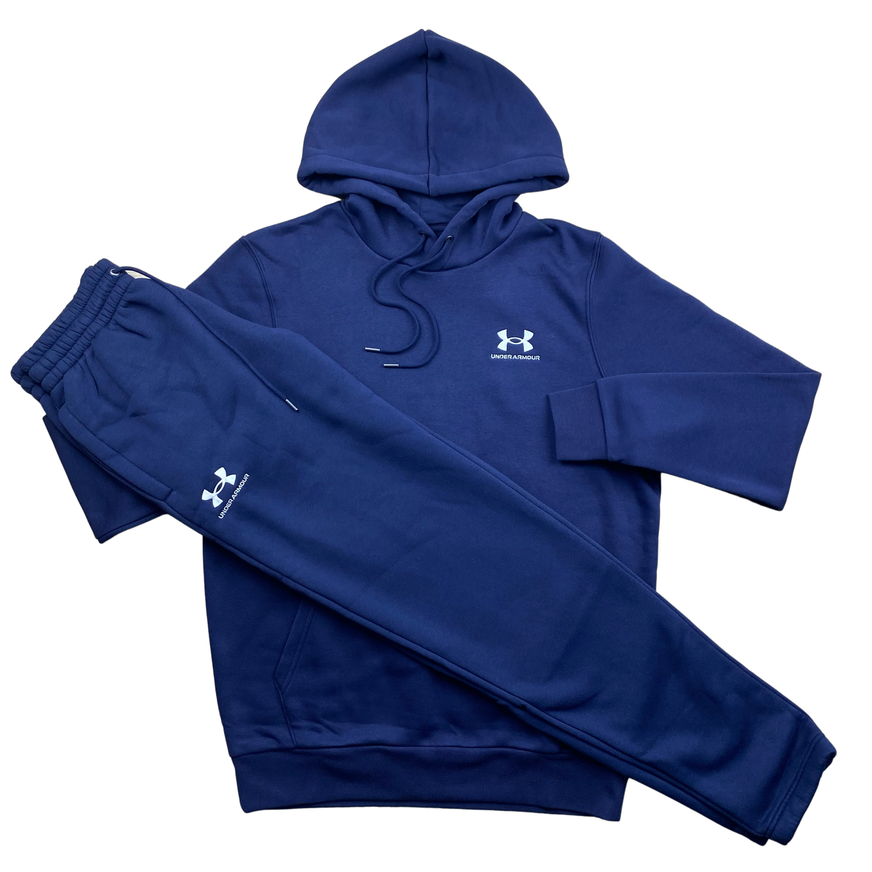 Under Armour Essential Fleece Tracksuit - Navy Blue