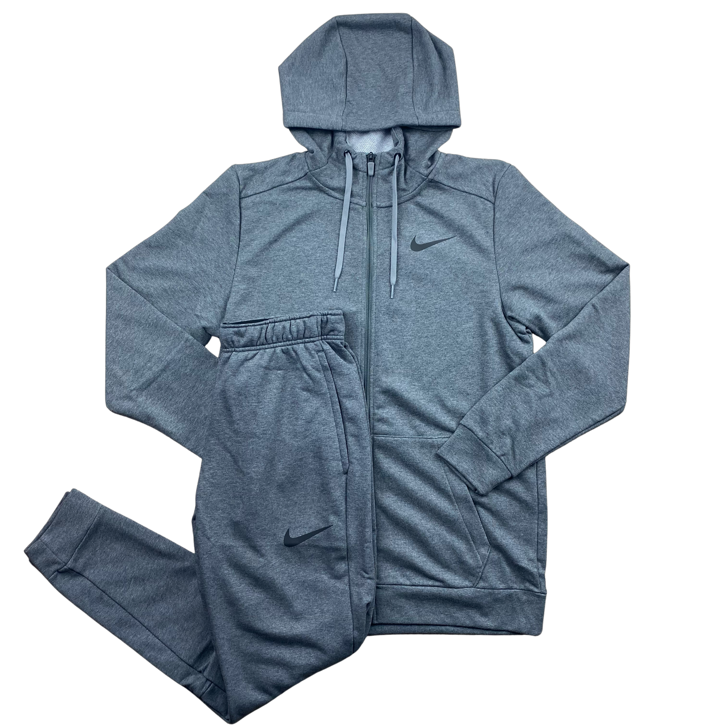 Nike Therma Dri Fit Tracksuit Charcoal Grey