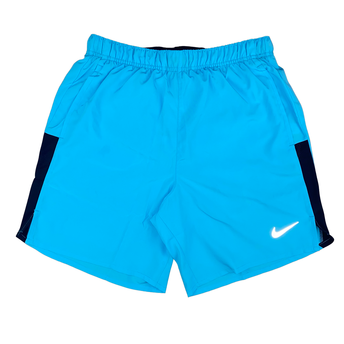Running challenger 7 inch top shorts in blue gradient