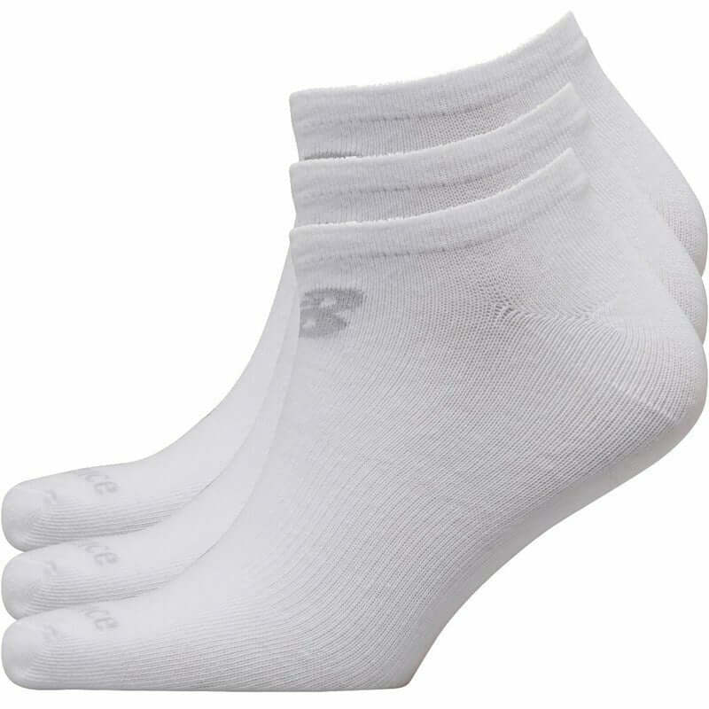 New Balance Three Pack No Show Socks - White